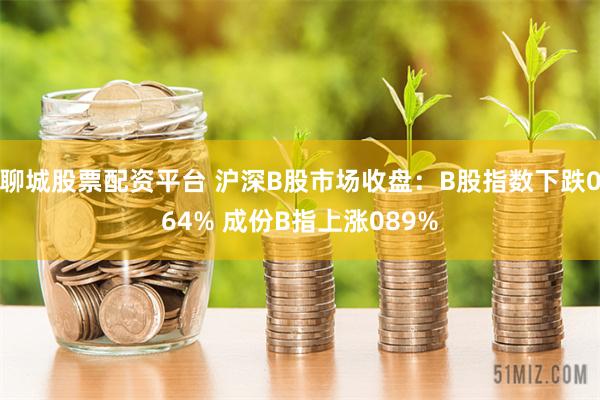 聊城股票配资平台 沪深B股市场收盘：B股指数下跌064% 成份B指上涨089%