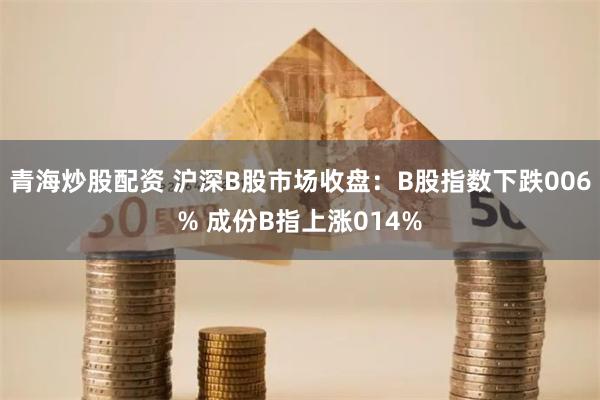 青海炒股配资 沪深B股市场收盘：B股指数下跌006% 成份B指上涨014%