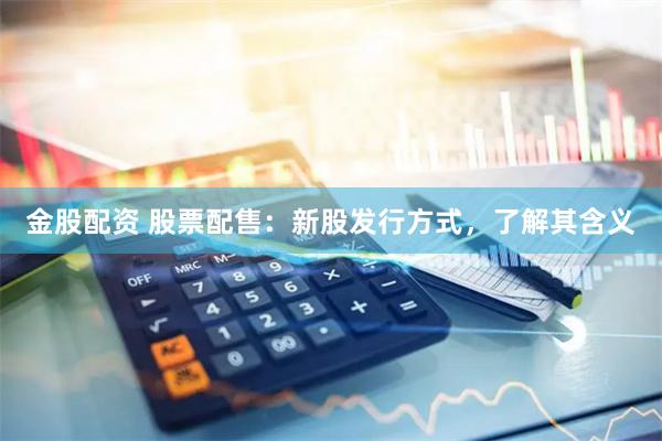 金股配资 股票配售：新股发行方式，了解其含义